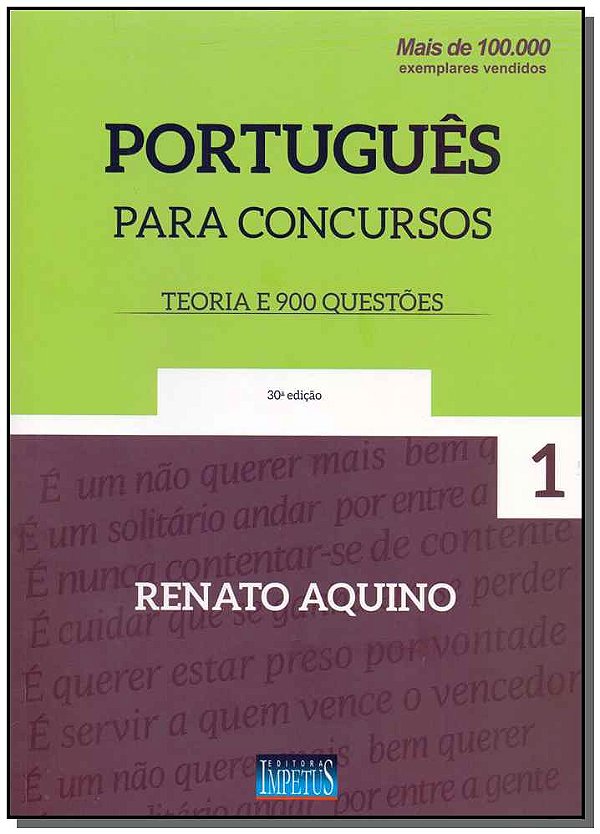 Livro Português Para Concursos - Vol. 01