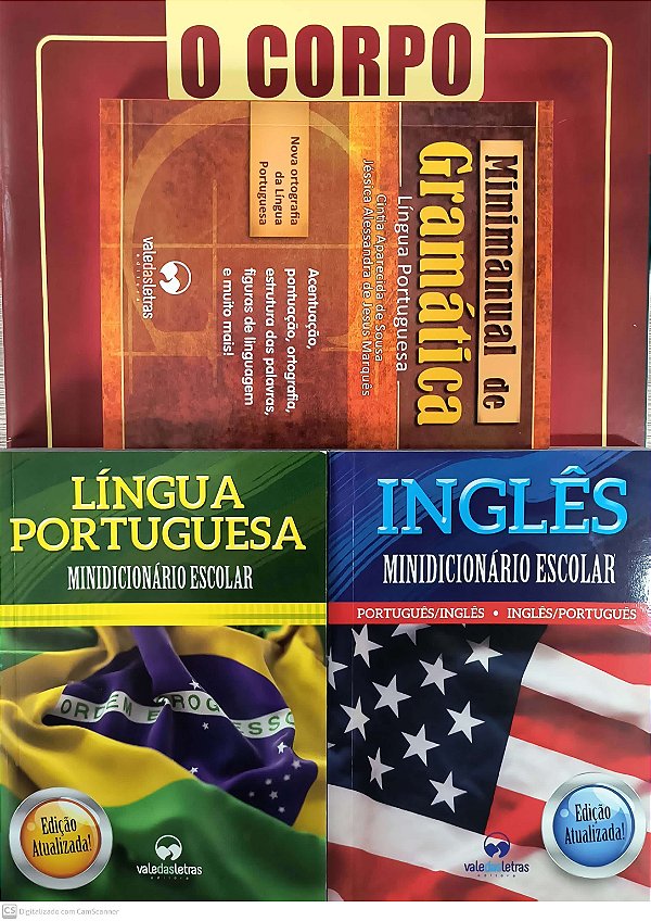 Livro Kit Escolar Off-Set(Dic. Port + Dic. Ing + Altas Ge...