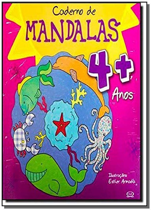 Livro Caderno de mandalas 4 + anos