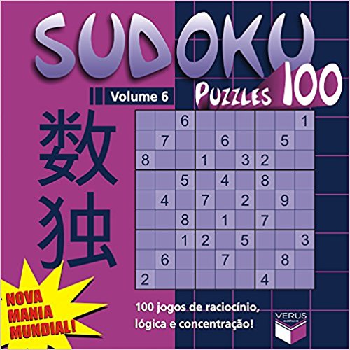 Livro Sudoku-Puzzles 100-Vol.6 ( Ed. Verus)