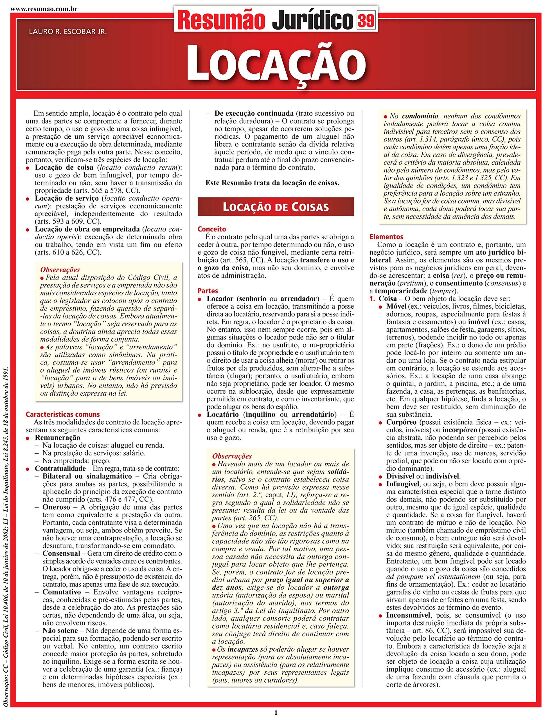 Livro Locação
