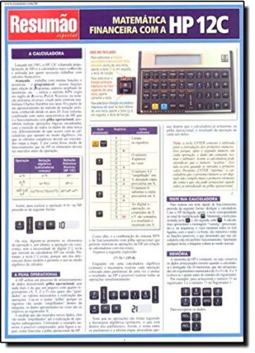 Livro Matemática financeira com a HP 12c