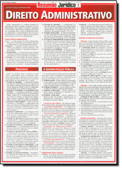 Livro Resumao Juridico - Direito Administrativo - 02 Ed.