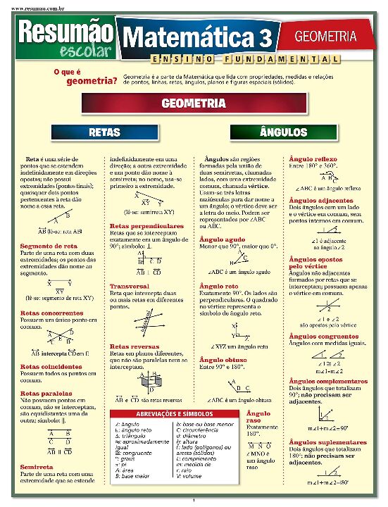 Livro Matemática 3 - Geometria