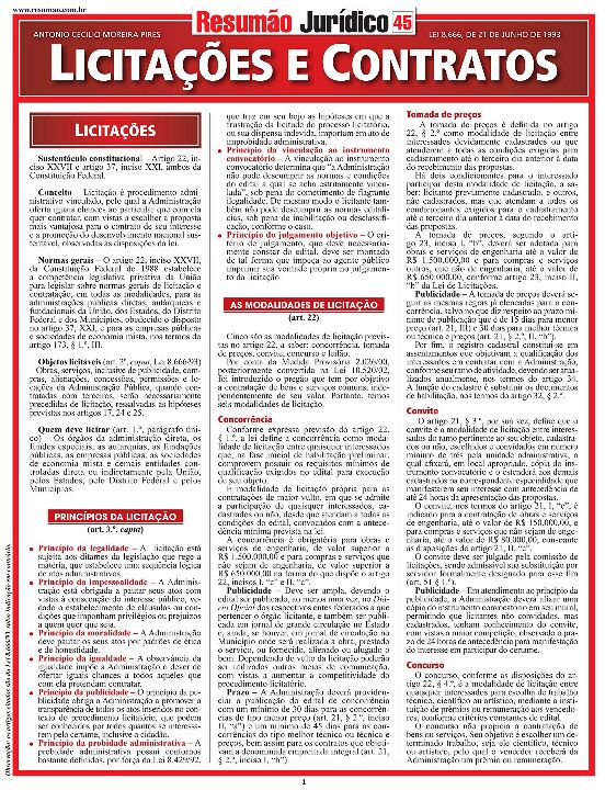 Livro Licitações e contratos