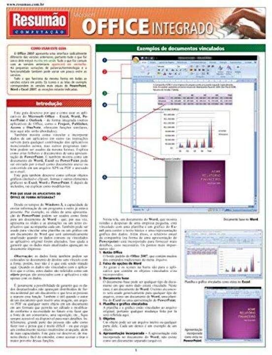 Livro Microsoft Office integrado
