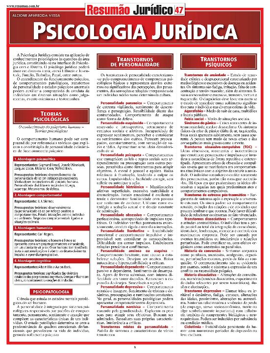 Livro Psicologia jurídica