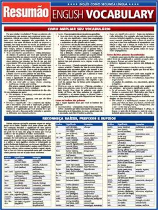 Livro English vocabulary