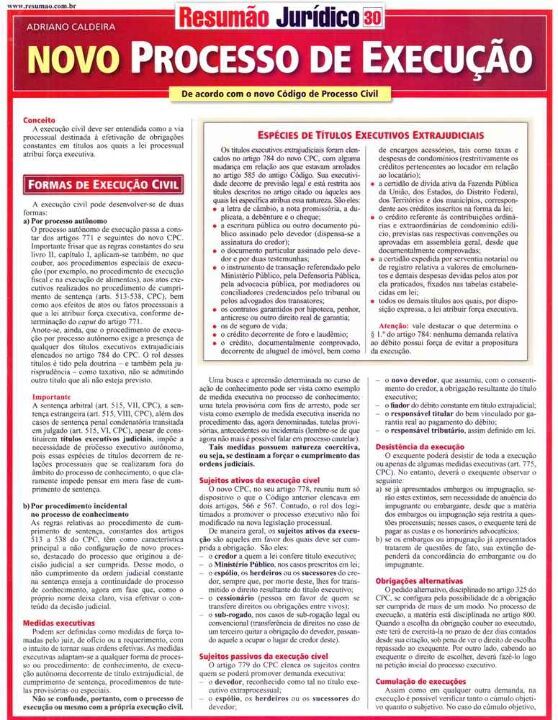 Livro Novo processo de execução