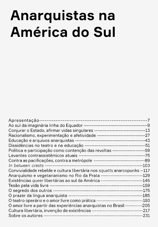 Livro Anarquistas na América do Sul
