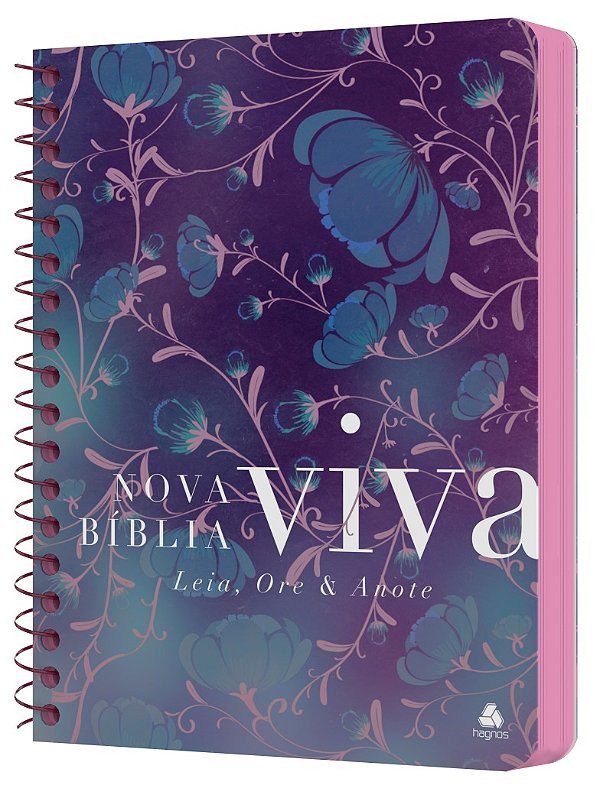 Livro Nova Bíblia Viva - Leia, Ore E Anote - Flores Do Ca...