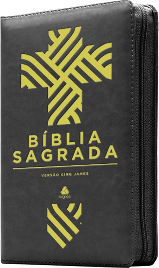 Livro Bíblia Sagrada King James Com Zíper - Preta