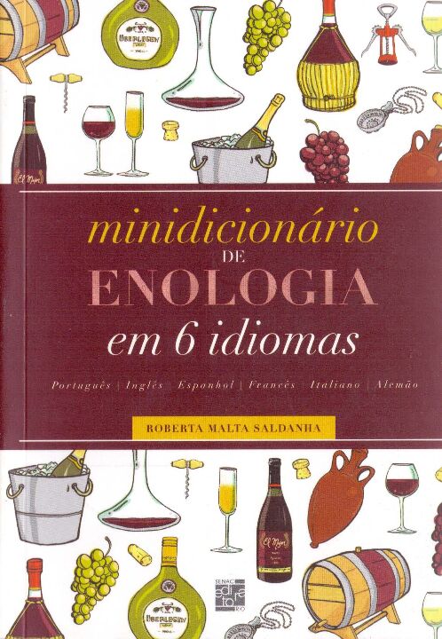 Livro Minidicionário de enologia em 6 idiomas