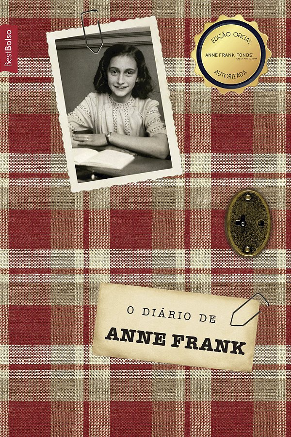 Livro O diário de Anne Frank (edição oficial - livro de b...
