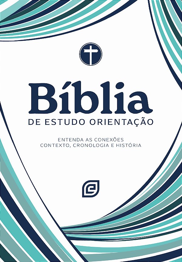 Livro Bíblia de Estudo Orientação - Capa Blue Waves - Ver...