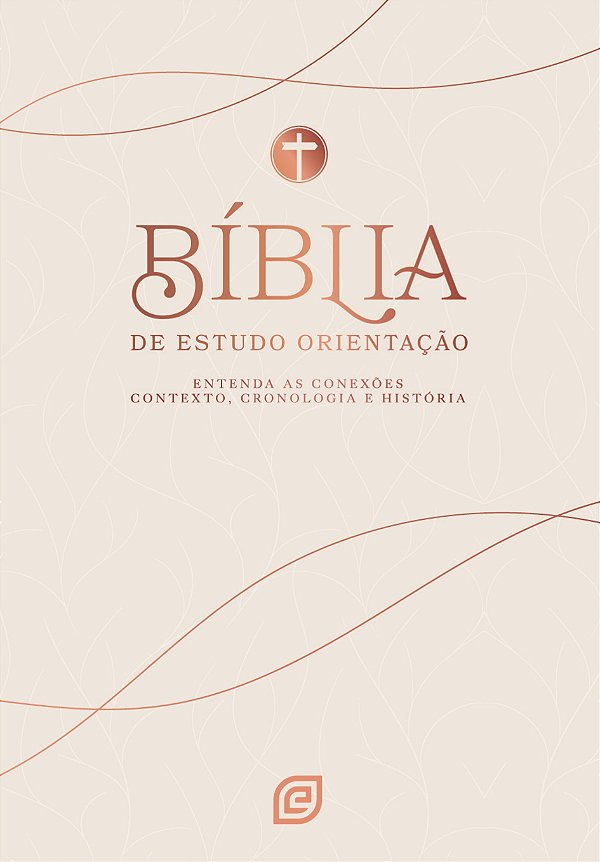 Livro Bíblia de Estudo Orientação - Capa Rose Gold - Vers...