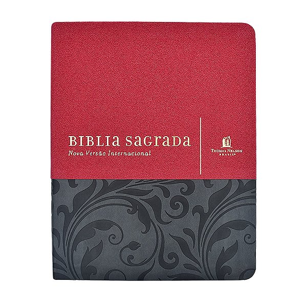 Livro Bíblia NVI, Couro Soft, Vermelho, Com Espaço para A...