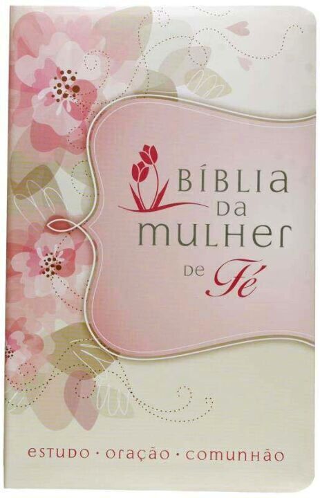 Livro Bíblia da Mulher de Fé, NVI, Couro Soft, Flores