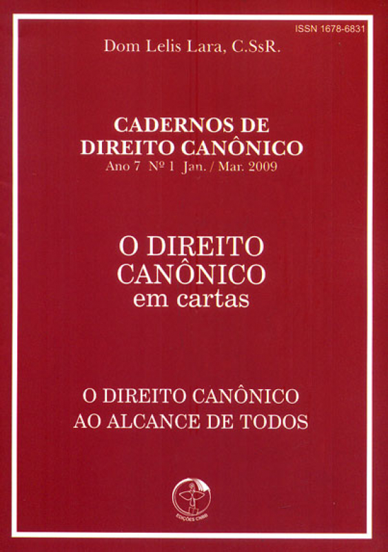 Livro Cadernos De Direito Canônico - Direito Canônico Em Cartas