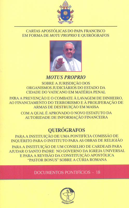 Livro Cartas Apostolicas Do Papa Francisco Em Forma De Motu Pro...