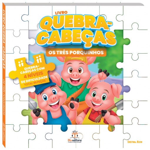 Livro Quebra-Cabeca Os Tres Porquinhos