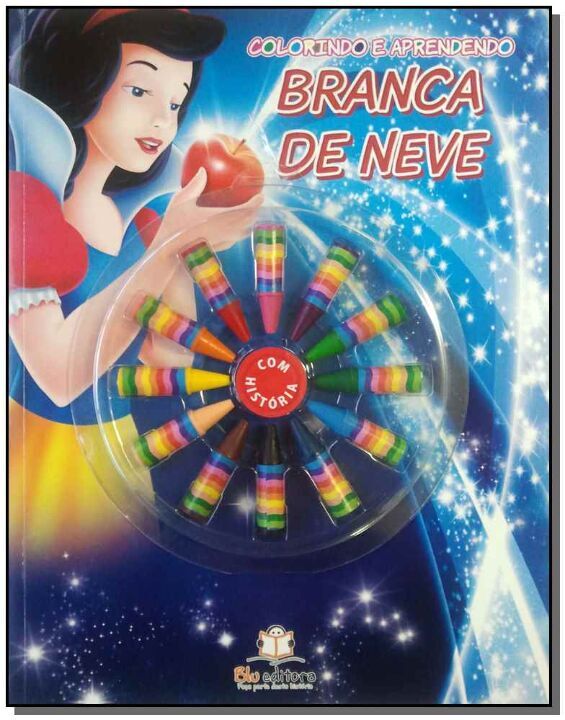Livro Colorindo E Aprendendo - Branca De Neve