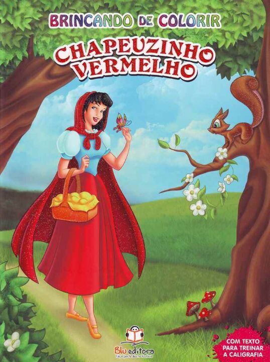 Livro Brincando De Colorir - Chapeuzinho Vermelho