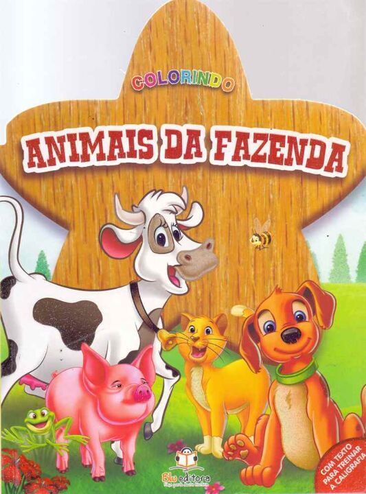 Livro Colorindo - Animais Da Fazenda