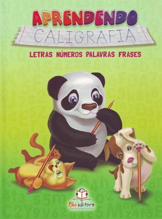 Livro Aprendendo Caligrafia - Letras Números Palavras...