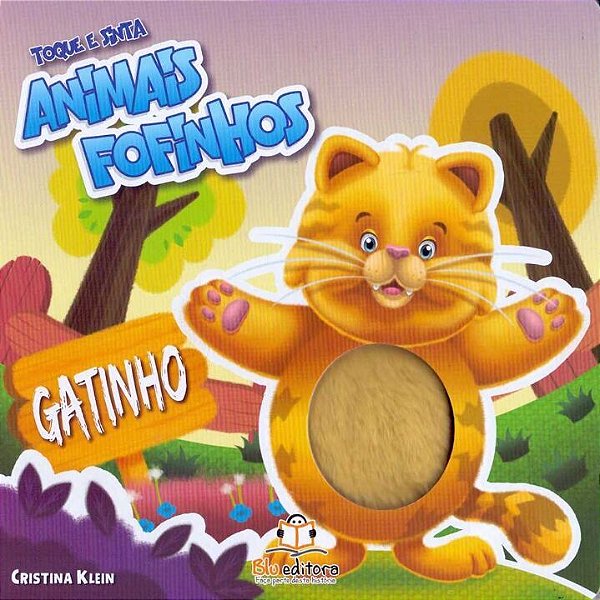 Livro Toque E Sinta - Animais Fofinhos - Gatinho