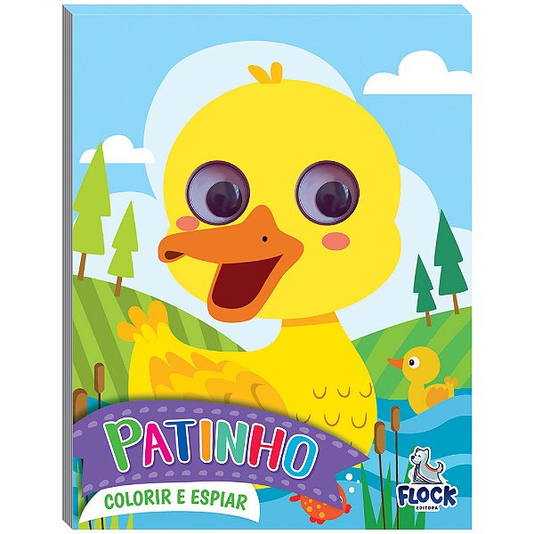 Livro Colorir E Espiar:  Patinho