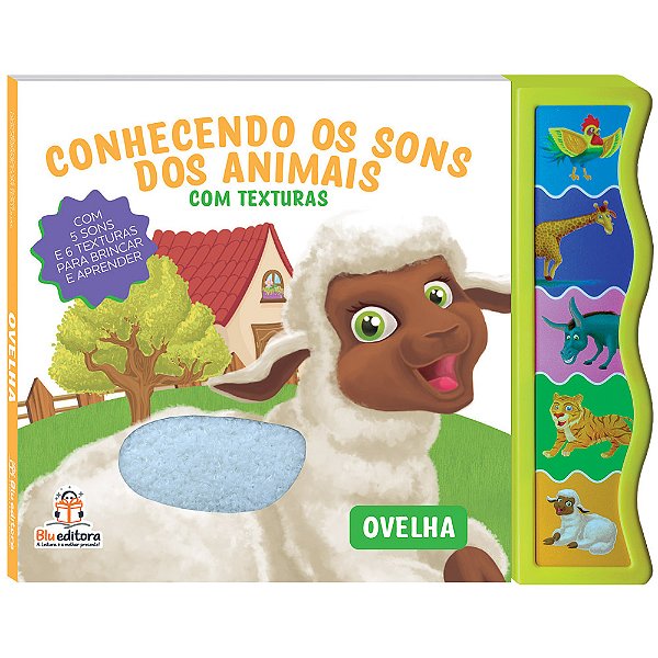 Livro Conhecendo Os Sons Dos Animais Com Texturas: Ovelha