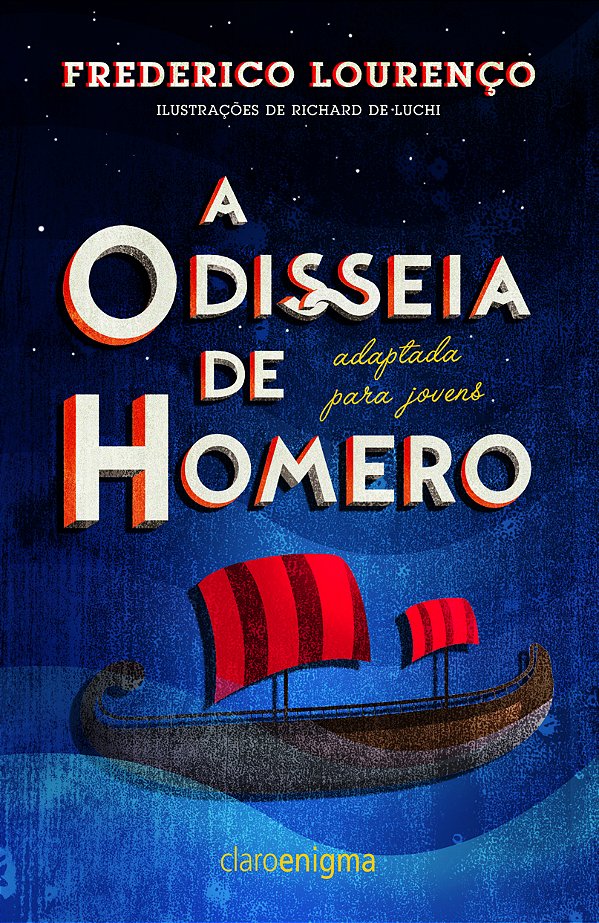 Livro A Odisseia de Homero adaptada para jovens