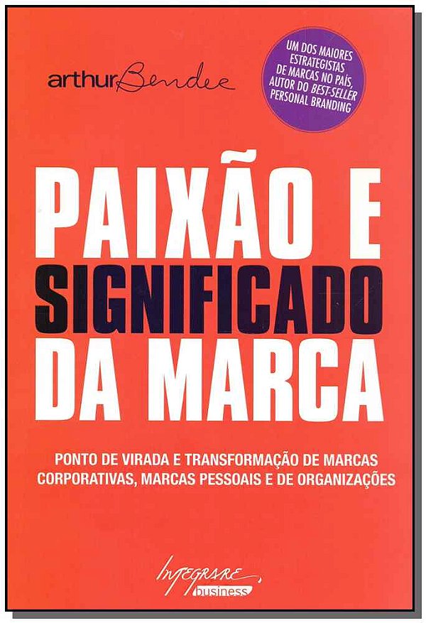 Livro Paixão E Significado Da Marca