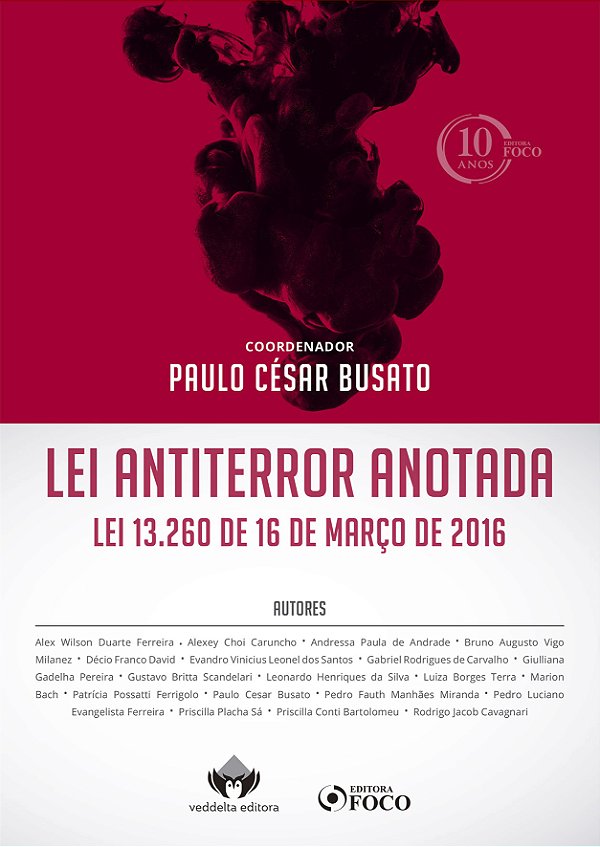Lei Antiterror Anotada - Lei 13.260 de 16 Março de 2016 -...