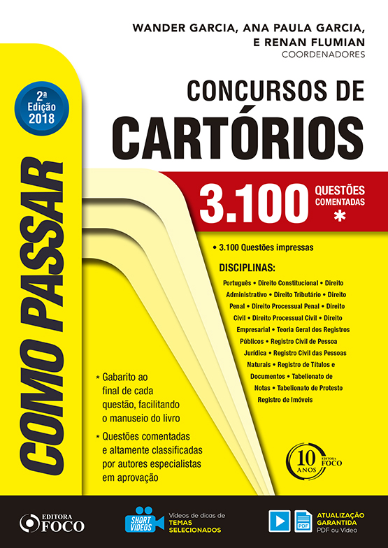 Como Passar em Concursos de Cartórios - 02Ed/18