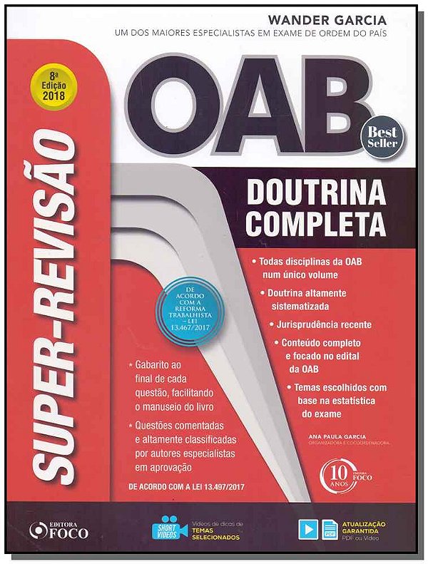 Livro Super-Revisão Para A Oab - 08Ed/18