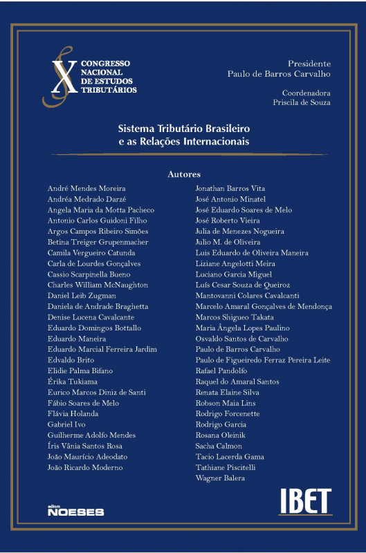 Livro Sistema tributário brasileiro e as relações internacionai...