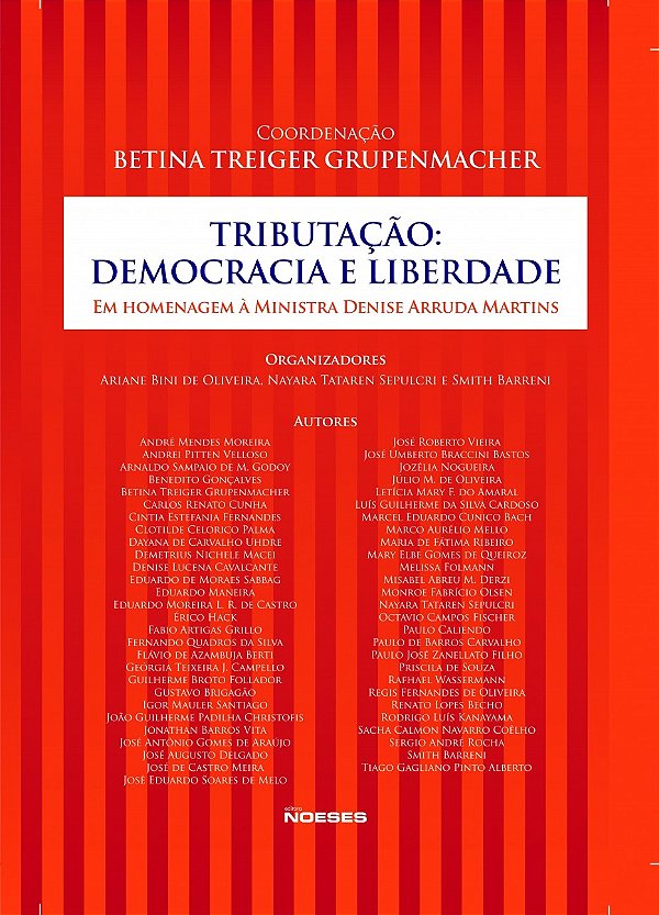 Livro Tributação: democracia e liberdade