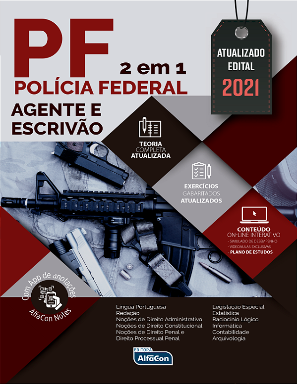 Livro Polícia Federal - Agente e escrivão - Edital 2021