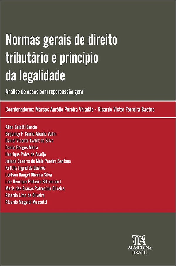 Livro Normas gerais de direito tributário e princípio da legali...