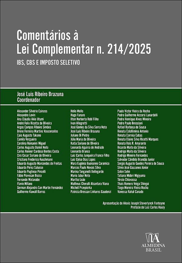 Livro Comentários à Lei Complementar n.214/2025: IBS, CBS E IMP...