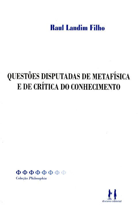 Livro Questões Disputadas De Metafísica
