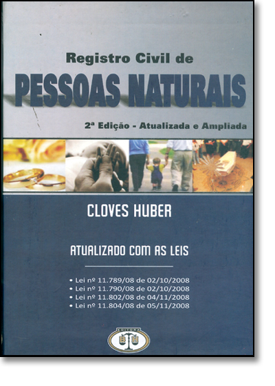 Livro Registro Civil De Pessoas Naturais - 2ª