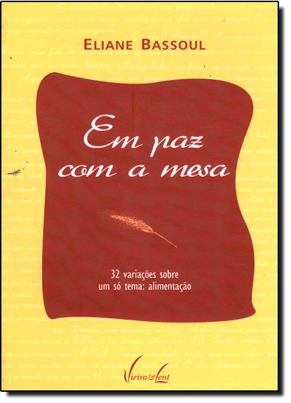 Livro Em paz com a mesa. 32 variações sobre um só tema