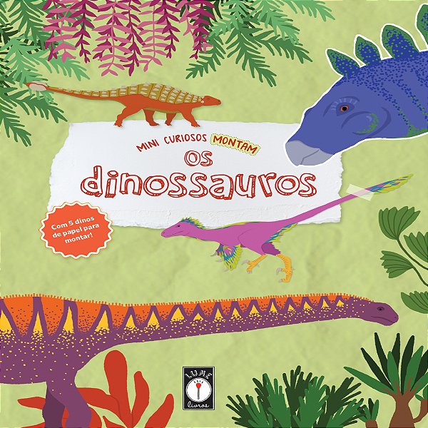 Livro Mini curiosos montam os dinossauros (Volume 2)