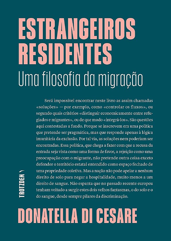 Livro Estrangeiros Residentes: Uma filosofia da migração