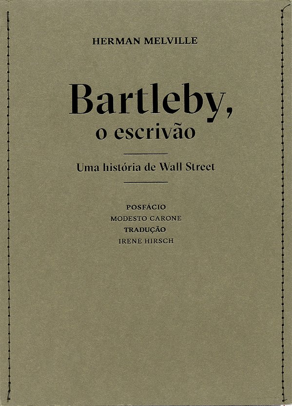 Livro Bartleby, o escrivão: Uma história de Wall Street