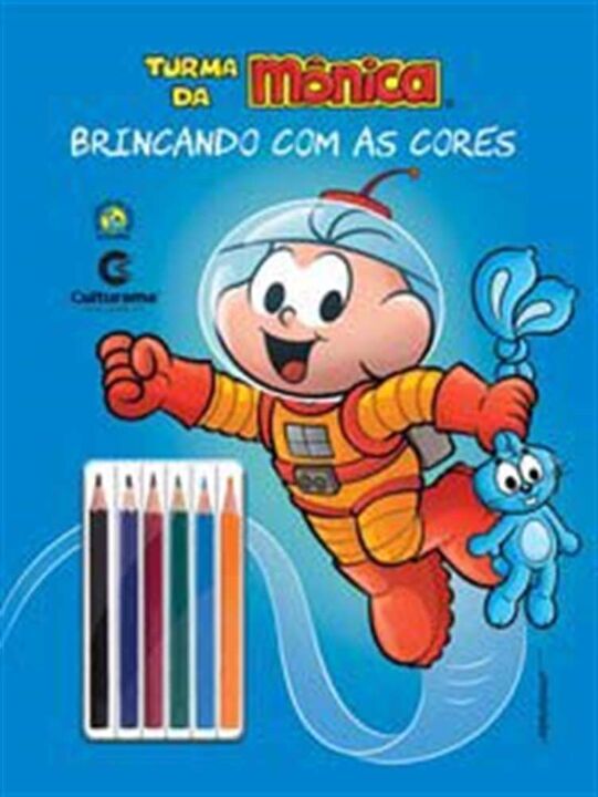 Livro BRINCANDO COM AS CORES - CEBOLINHA UNIVERSO