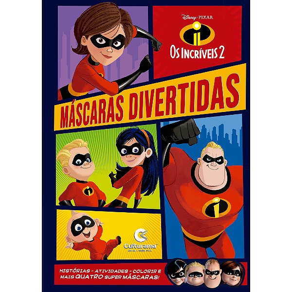 Livro MASCARAS DIVERTIDAS OS INCRIVEIS 2